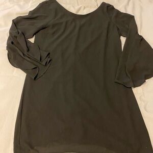 NWOT Charlotte Russe Black Chiffon Shift Dress